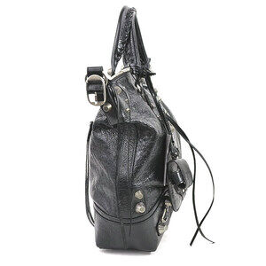 Balenciaga Tote Cagole Bag Black Le leather